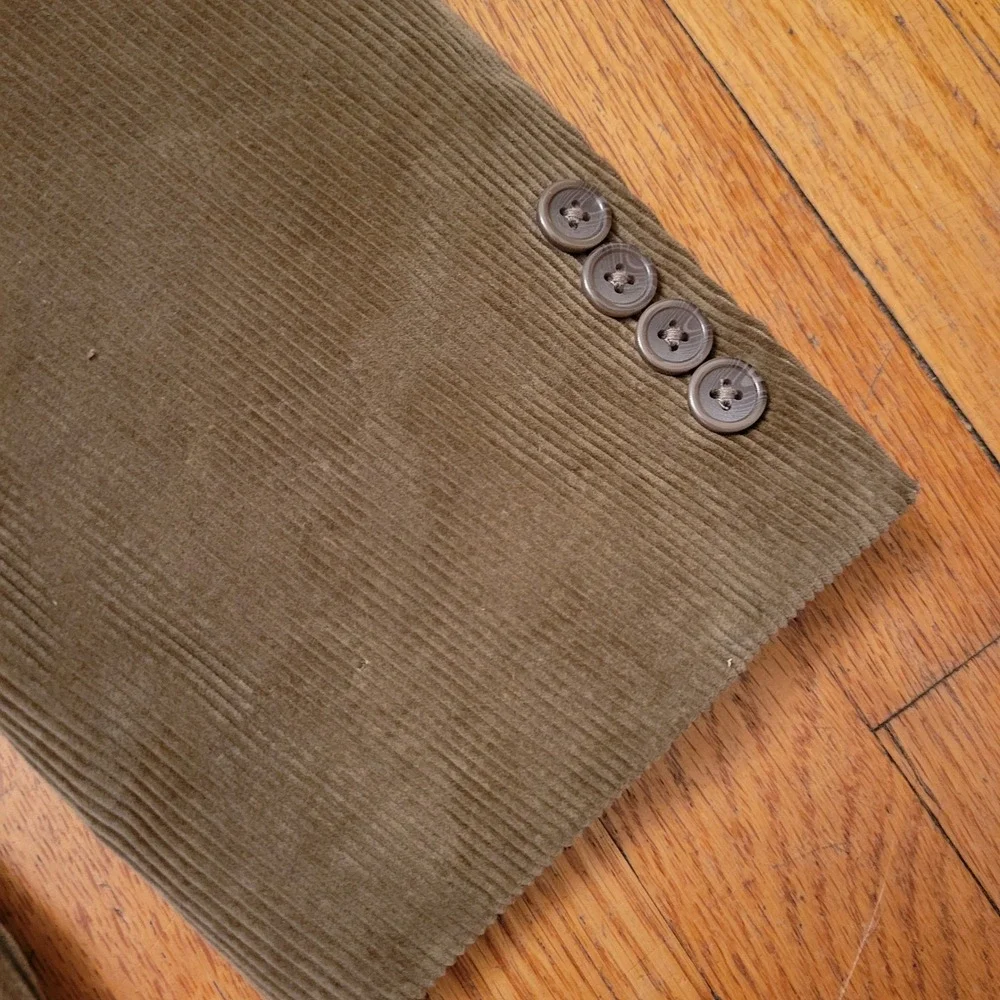 Saddlebred‎ Brown Corduroy Blazer Suit Jacket 44R Preppy Granola Earthy Twee